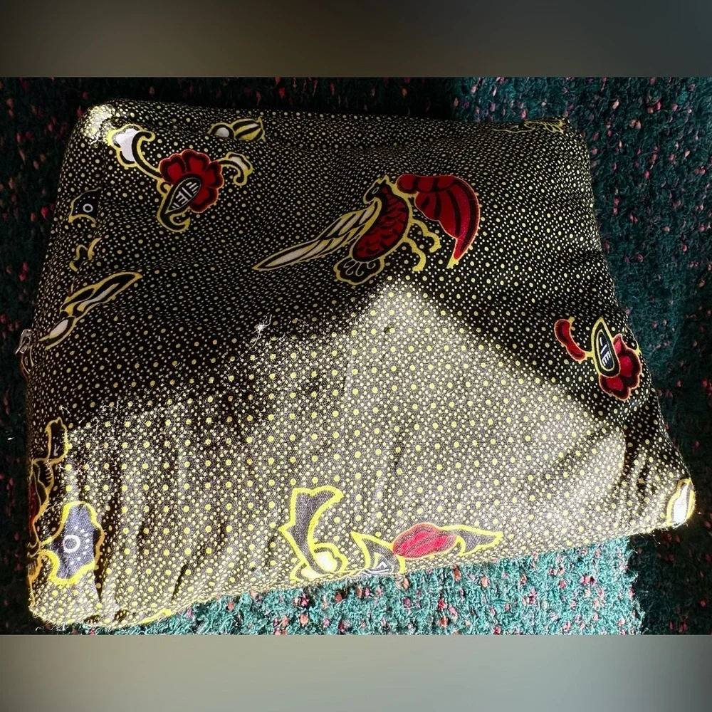 RARE NWOT Botswana Made Extra Large Cosmetics Bag